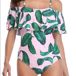 One Piece Flounce Swimsuit